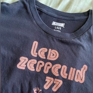 led zeppelin black t-shirt